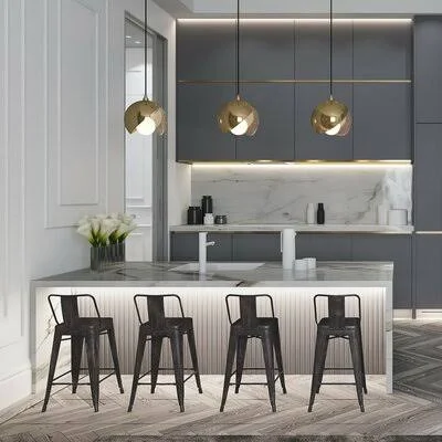Sturges Bar & Counter Stool Williston Forge Color: Distressed Black - Seat Height: Counter Stool (24x22 Seat Height)