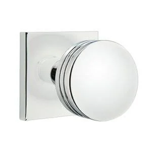 Brass Modern Hardware - Half Dummy Bern Door Knob and Square Rose in Polished Chrome - 5050BN.HALF.US26 - Emtek Hardware