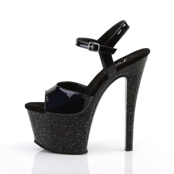Pleaser - SKY-309HG 7 - Gold Hologram/Black