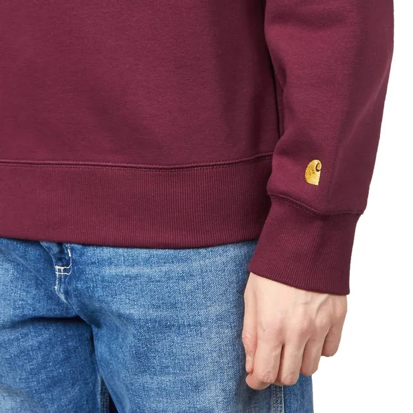 Carhartt WIP Chase Sweatshirt - Shiraz, Gold - 2XL - Men