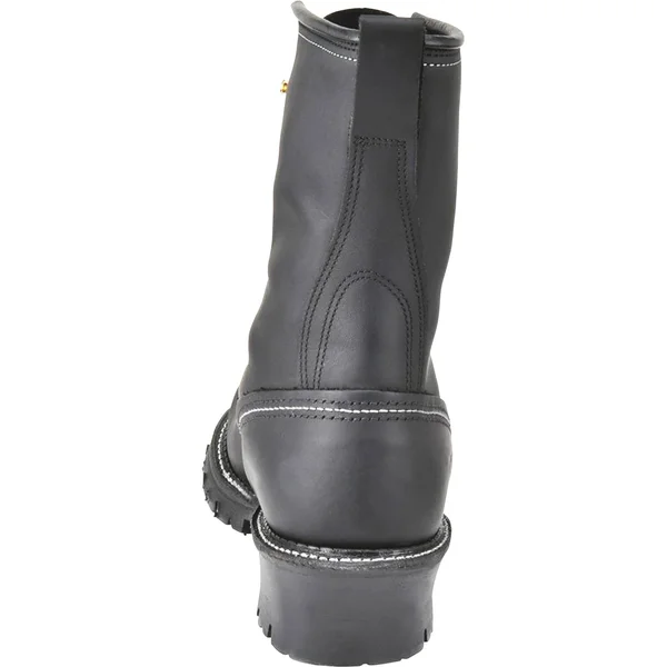 Carolina Men's 9x22 Domestic Logger Boot - 922 7.5, D, Black