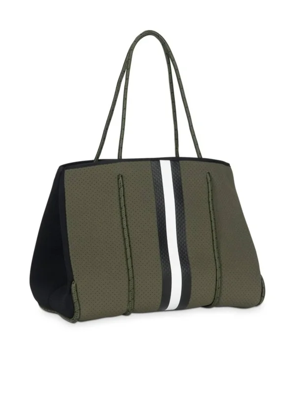 Haute Shore, Greyson Milan - Neoprene Tote Bag, Saddle Brown