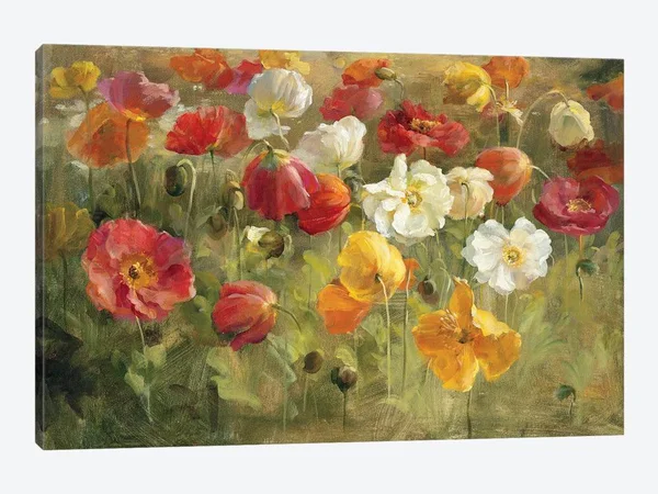 Danhui Nai Large Canvas Art Prints - Poppy Field