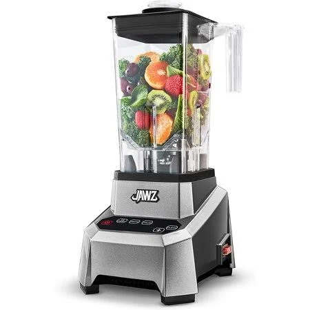 Jawz High Performance Blender - Precision Touch Variable Speed - Professional Grade Countertop Blender/Food Processor, 64 oz, Si