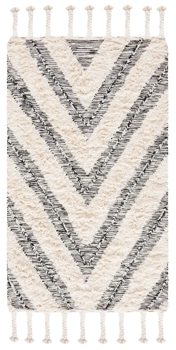 Safavieh Kenya KNY901H 9&0x22 x 12&0x22 Black, Ivory Area Rug