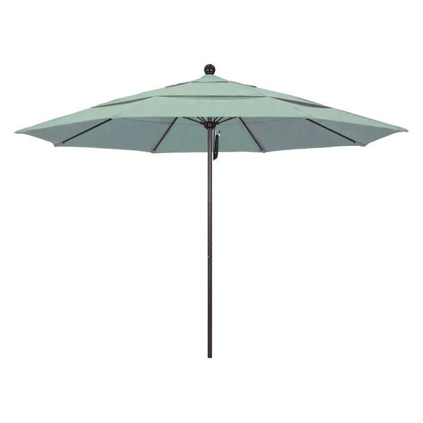 California Umbrella 11 ft. Sunbrella Fiberglass Double Vent Market Umbrella Sunbrella Spa