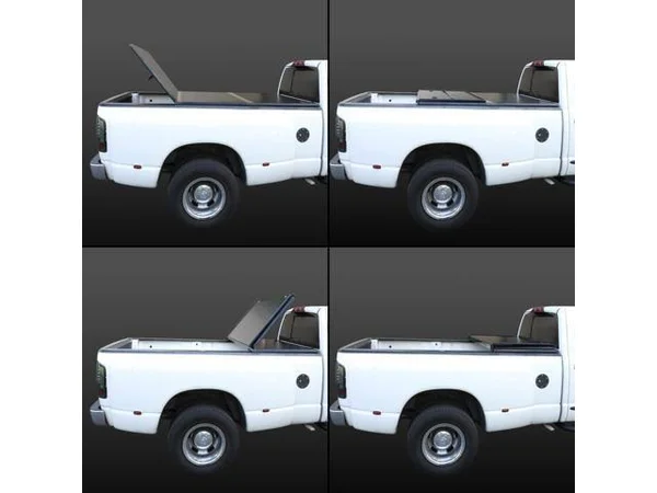 DNA Motoring for 15-18 Ford F150 Truck 5.5ft Short Bed Hard Solid Tri-Fold Clamp-On Tonneau Cover 16 17 TTC-HARD-015