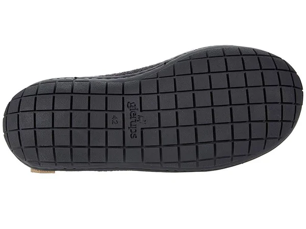 Glerups BR-02-02: Wool Rubber Charcoal/Black Rubber Slip-On (42)