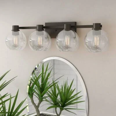 Hoover 4-Light Vanity Light Latitude Run Finish: Olde Bronze