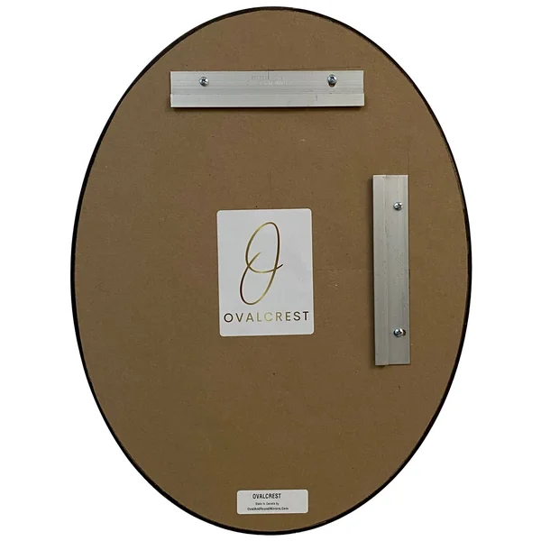 Singapore Framed Oval Mirror - Linen White - 22 5/8x22x28 5/8x22