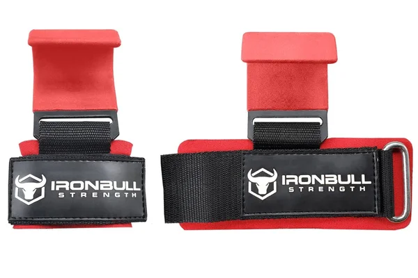 Lifting Hooks - Weight Lifting Hooks - Red/Black