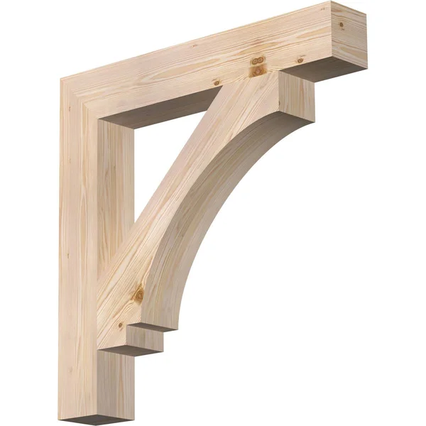 Ekena Millwork BKT06X36X36IMP05SDF 5 1/2x22W x 36x22D x 36x22H Imperial Block Smooth BRACKET, Douglas Fir