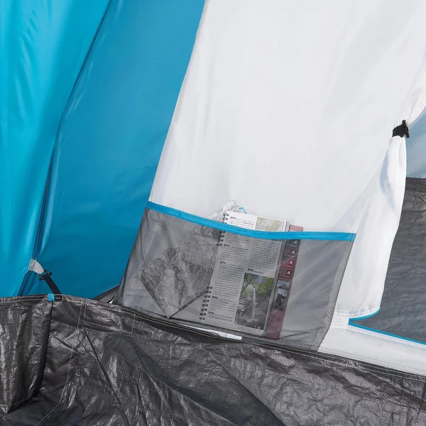 Quechua Camping Tent Arched - 6 Persons 3 Rooms Arpenaz 6.3 in Blue, Size All Other States