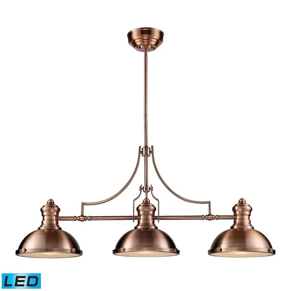Elk Lighting 3 Light Island in Oiled Bronze 66635-3