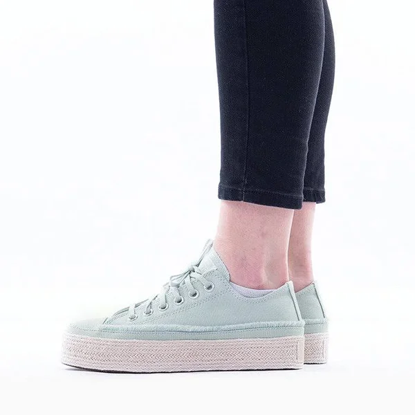 Converse Trail to Cove Espadrille Chuck Taylor All Star (Green Size 6.5) Womens Canvas Shoes