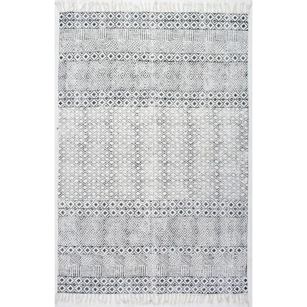 nuLOOM Ammie Grey 4& x 6& Area Rug