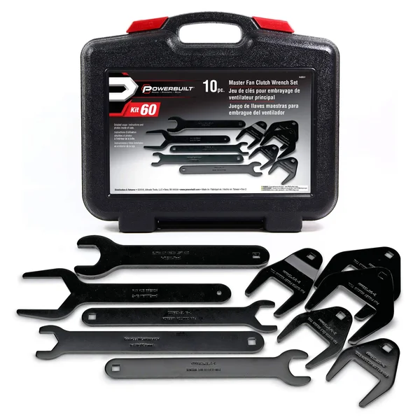Powerbuilt 648651 10 Piece Fan Clutch Wrench Master Kit