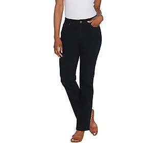 Belle by Kim Gravel Flexibelle 5-Pocket Boot Cut Jeans Reg. - Size Reg 16, Black