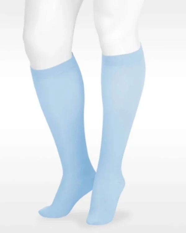 Juzo Soft 15-20 mmHg Open Toe Knee High, V, Regular, Pink