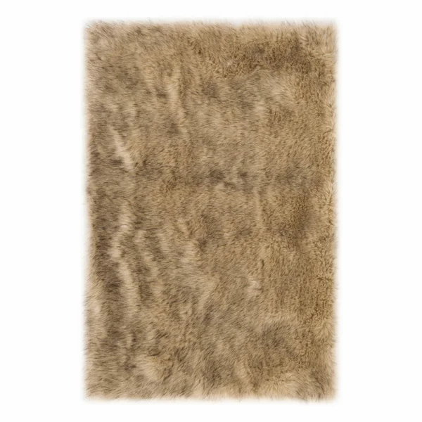 Safavieh Faux Sheep Skin Dionne Solid Area Rug, Size: 3' x 5'