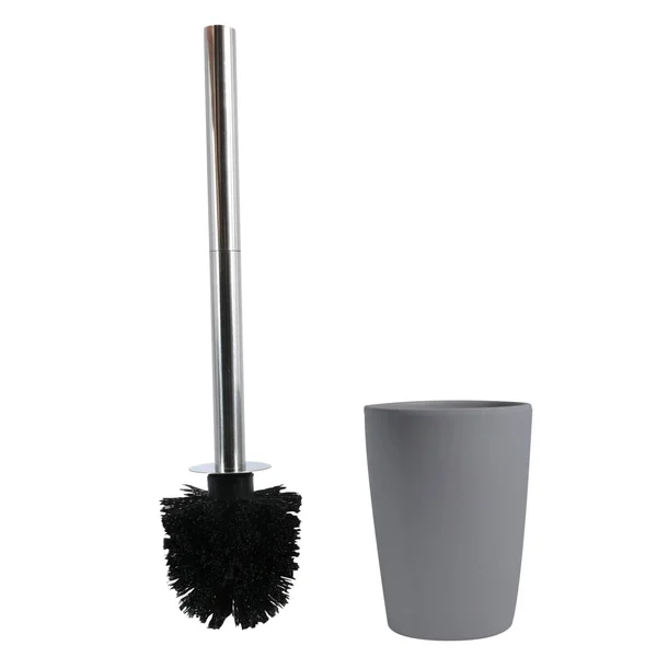 Toilet Brush and Holder Spirella Takeo Gray Bamboo