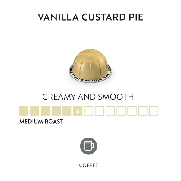 Nespresso Vertuoline Barista Creations Vanillla Custard Pie Capsules 40-Count