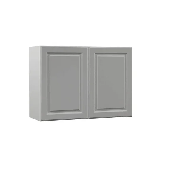 Hampton Bay Designer Series Elgin Assembled 33x24x12 in. Wall Kitchen Cabinet in Heron Gray