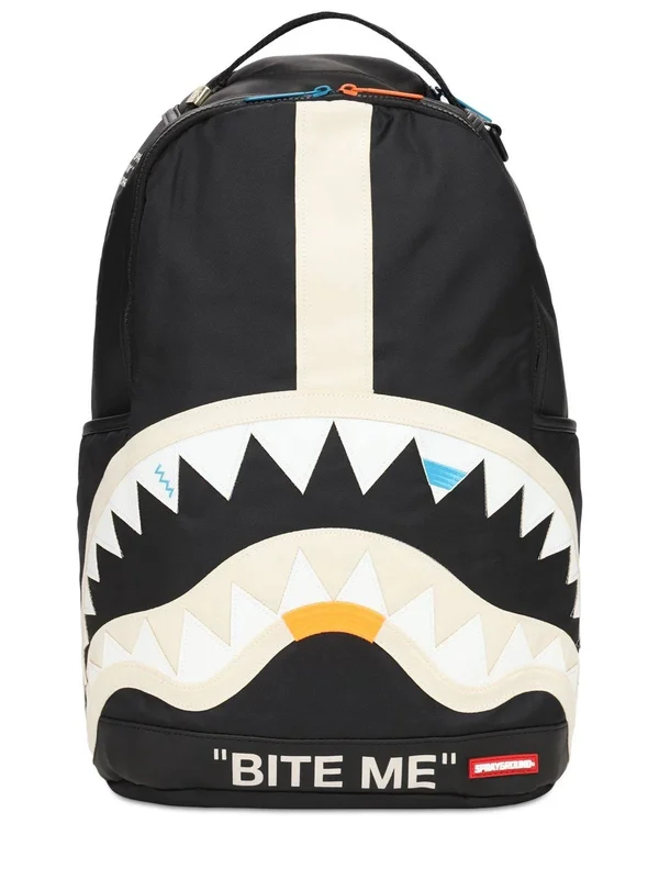 Sprayground Bite Me Shark Backpack, 18" x 6" x 11.5"
