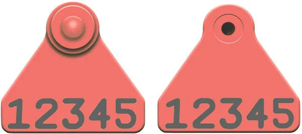 Sheep Mini Ear Tags - Numbe in Red by Allflex - 100 ct