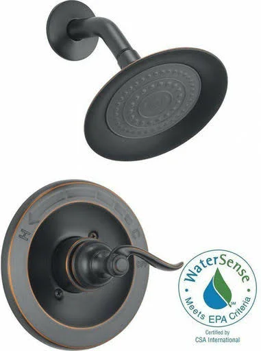Delta Windemere 1-Handle Shower Only Faucet Trim Kit in Oil Rubbed Bronze Bath