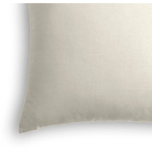 Off White Linen Throw Pillow Cover - 26 x 26 - Ivory