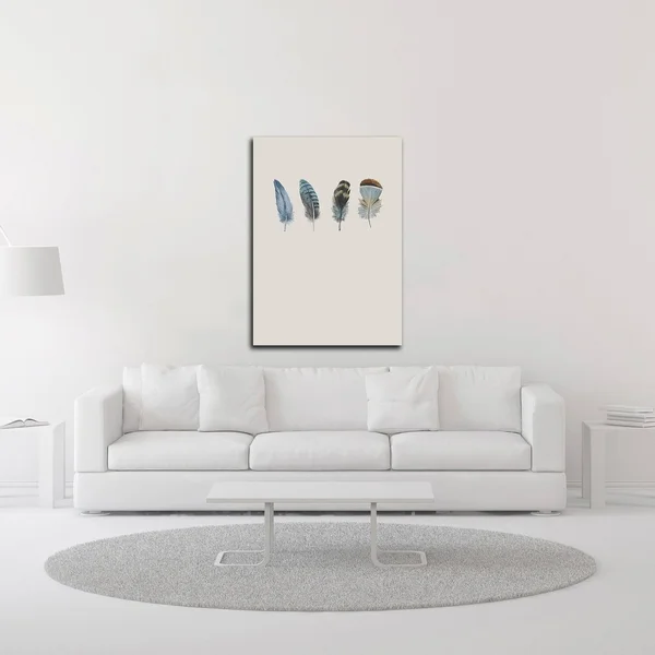 Tangletown Fine Art 21x22 x 15x22 Feather 11 by Incado Print on Canvas