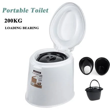 Portable Camping Toilet Compact Potty Bucket SEATS W, Waste Tank Lightweight Outdoor Indoor Toilet for Travel Camping and Hikin