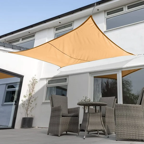 Kookaburra 13ft 1x22 x 9ft 10x22 Peach Waterproof Woven Rectangle Sail Shade