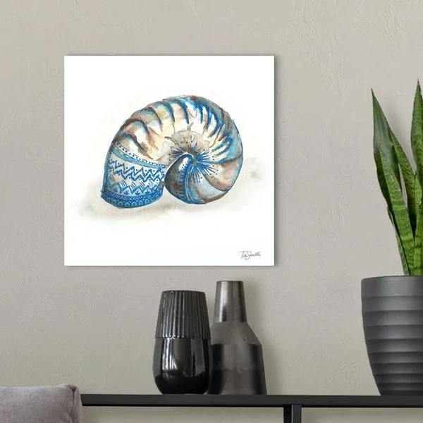 Bohemian Shells IV, Canvas Wall Art, 16x16, Great Big Canvas