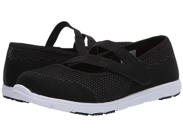 Propet Women's TravelWalker Evo Mary Jane, Size: 7.5, Black Mesh