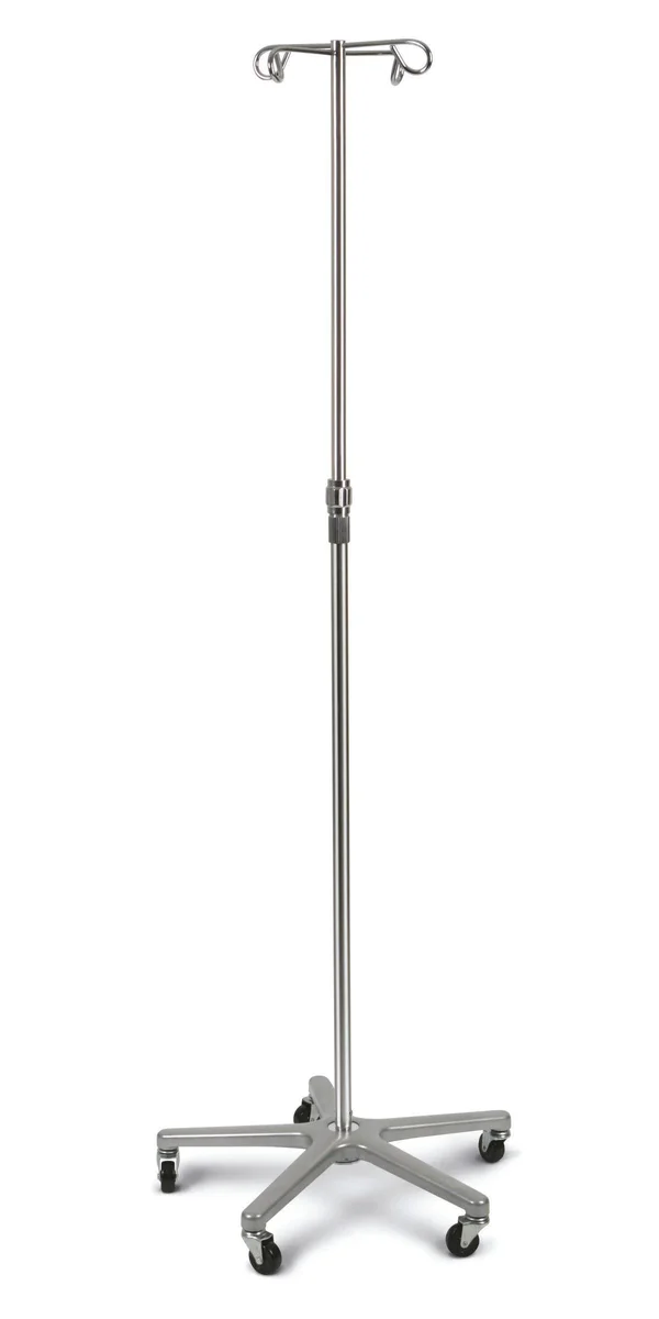 Medline, Aluminum Deluxe Five Leg IV Pole