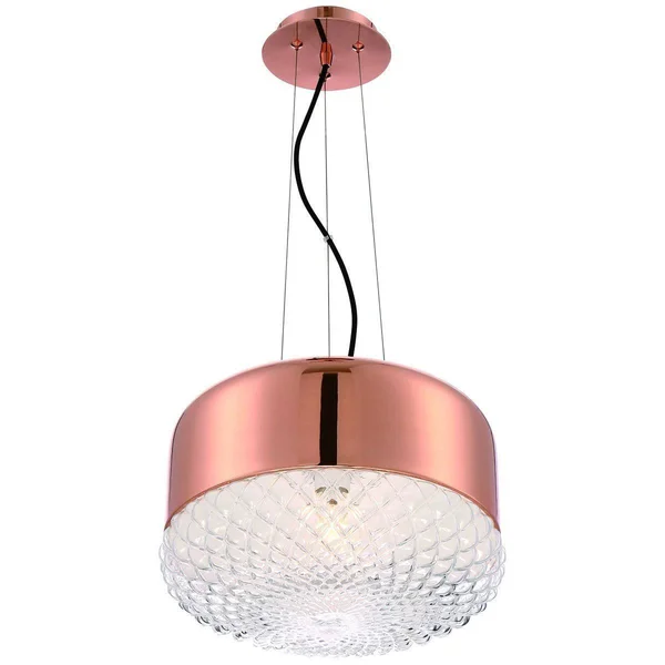 Eurofase DESIGNWL2017 Corson 1-Light Pendant Rose Gold - Large