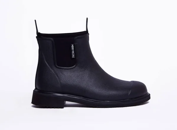 Merry People, Bobbi Rain Boot, Black & Black 7