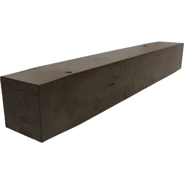 Ekena Millwork MANUKP06X08X72ZW 6x22H x 8x22D x 72x22W Knotty Pine Faux Wood Fireplace Mantel, Premium Walnut