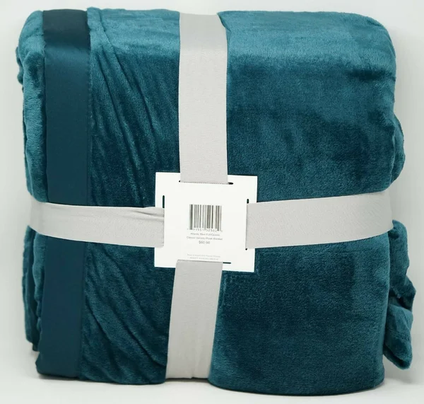 Berkshire Classic Velvety Plush Blanket - Full, Queen - Atlantic Blue