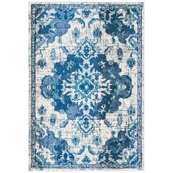 5&3x22 x 7&6x22 Rectangular Area Rug, Teal, Safavieh
