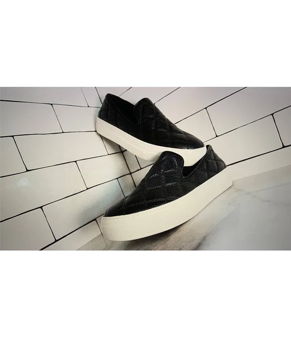 Women's Steve Madden Globe Quilted Slip-On Sneaker, Size 10 M - Grey