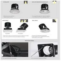 WAC Lighting R4SWT-A927-HZWT Volta LED Module Haze White Wall Wash Trim