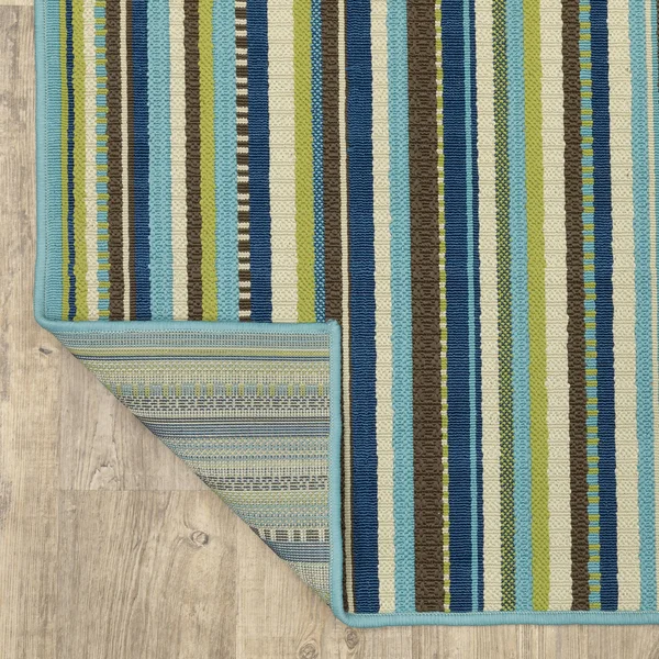 Oriental Weavers Caspian 1004X Blue Area Rug 5&3x22 x 7&6x22