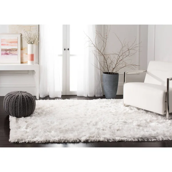 Safavieh Ocean Shag 101 Area Rug - Light Grey, 10& x 14& Rectangle