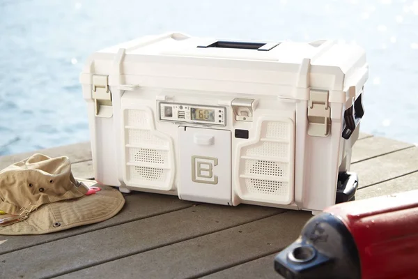 CoolBox The Entertainment Cooler with USB, Speakers, and Time Display - Green