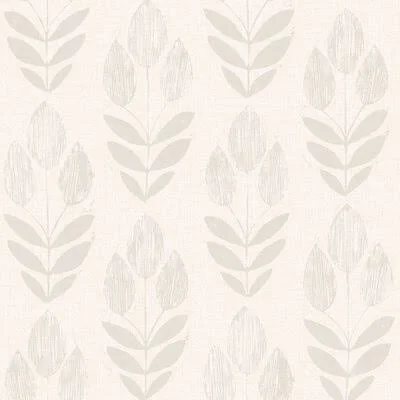 Shirley Scandinavian Block Tulip 33& x 20.5x22 Smooth Wallpaper Roll Color: Grey