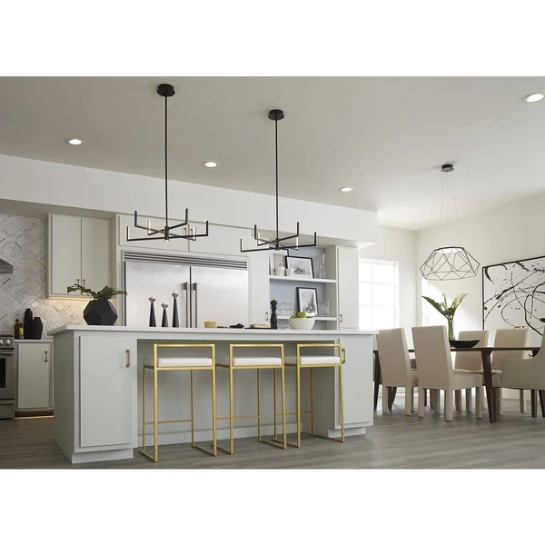 Progress Pivot 6-Light LED Chandelier - Matte Black - P400260-031-30