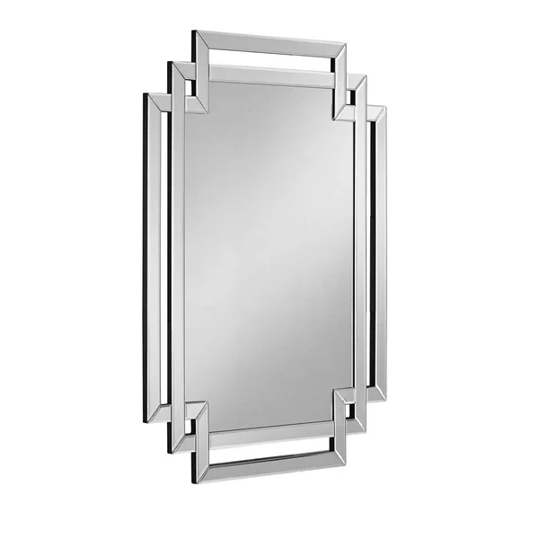 Inspired Home McKenna Wall Mirror Accent Beveled Glass Wall Mounted